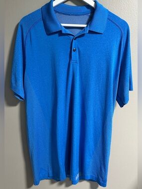 Lululemon Men's Blue Polo Shirt Size XL
